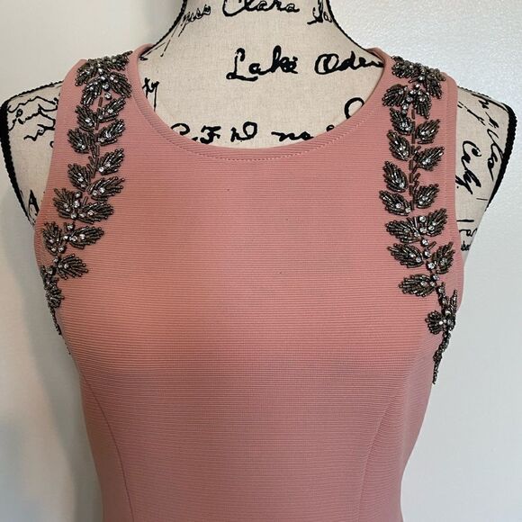 A’GACI Fitted Beaded Dress Size M - Picture 3 of 7